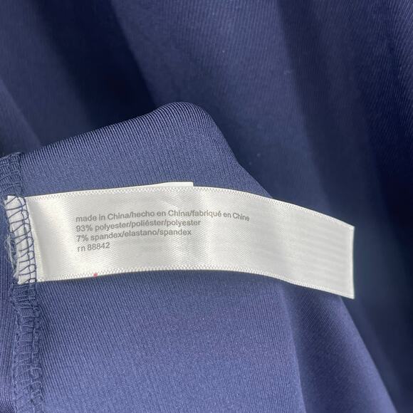 ELOQUII Dress Size 20 Navy NWT Midi Stretch Sleeveless Ruched Bodycon Plus Curvy - Picture 11 of 15